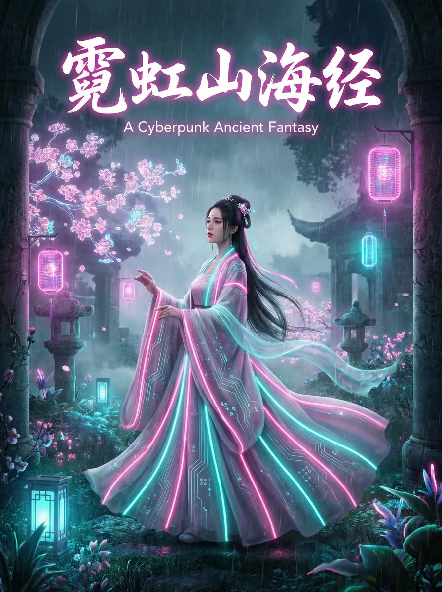 小x导航 古风奇缘短剧 - 霓虹山海经海报